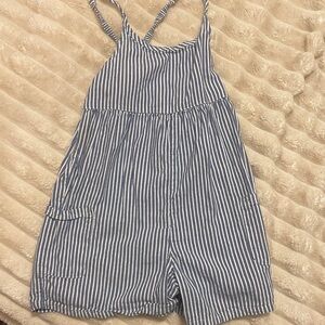 Old Navy Striped Blue and White Kids Romper